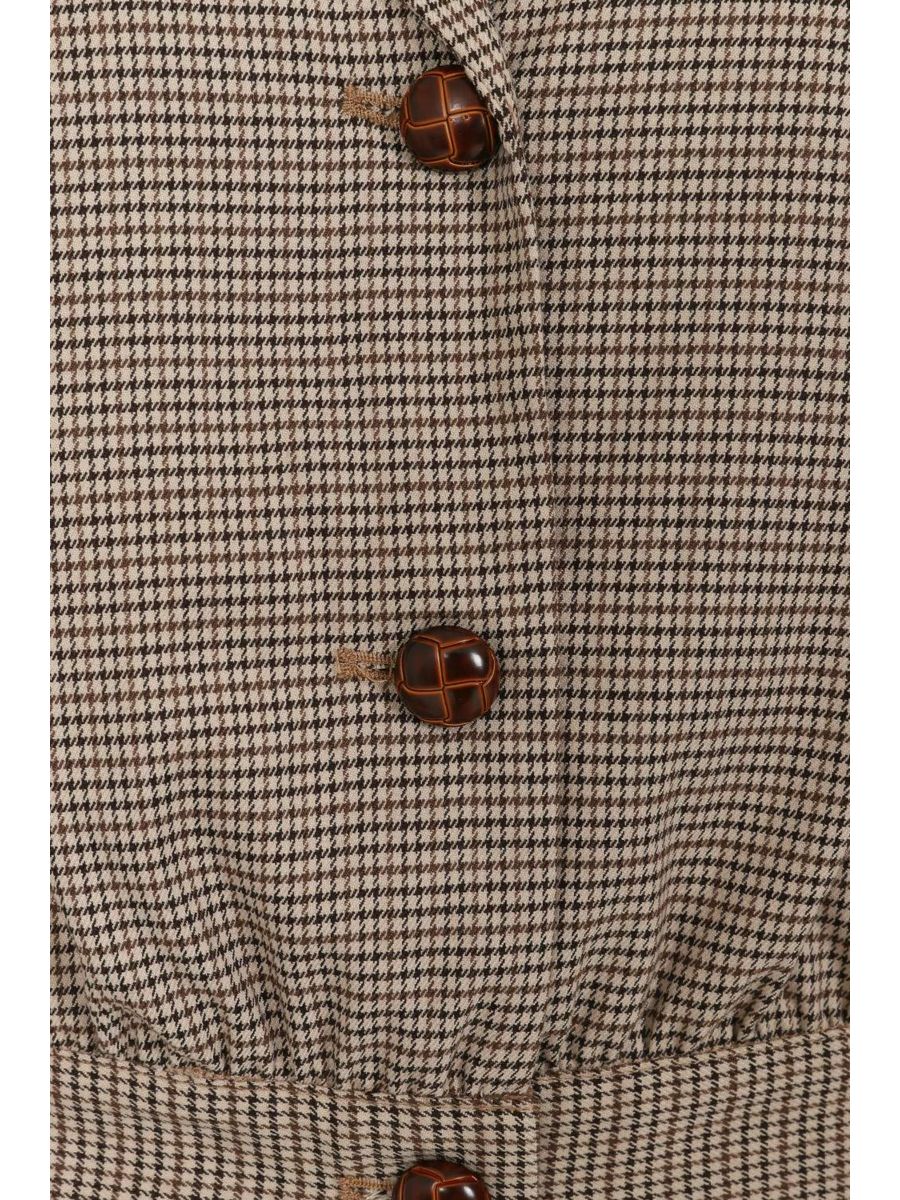 Robin houndstooth jacket Brown