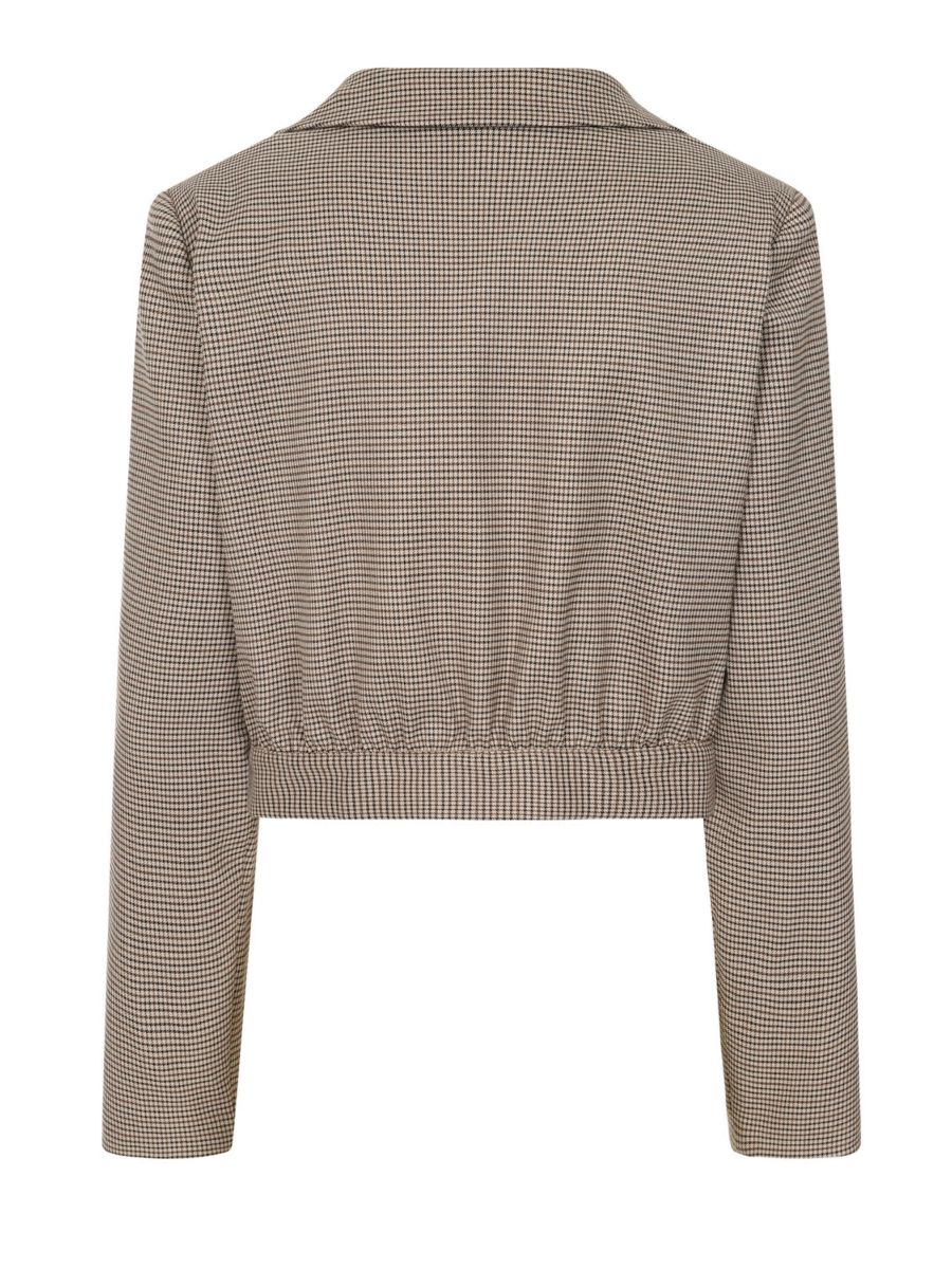 Robin houndstooth jacket Brown