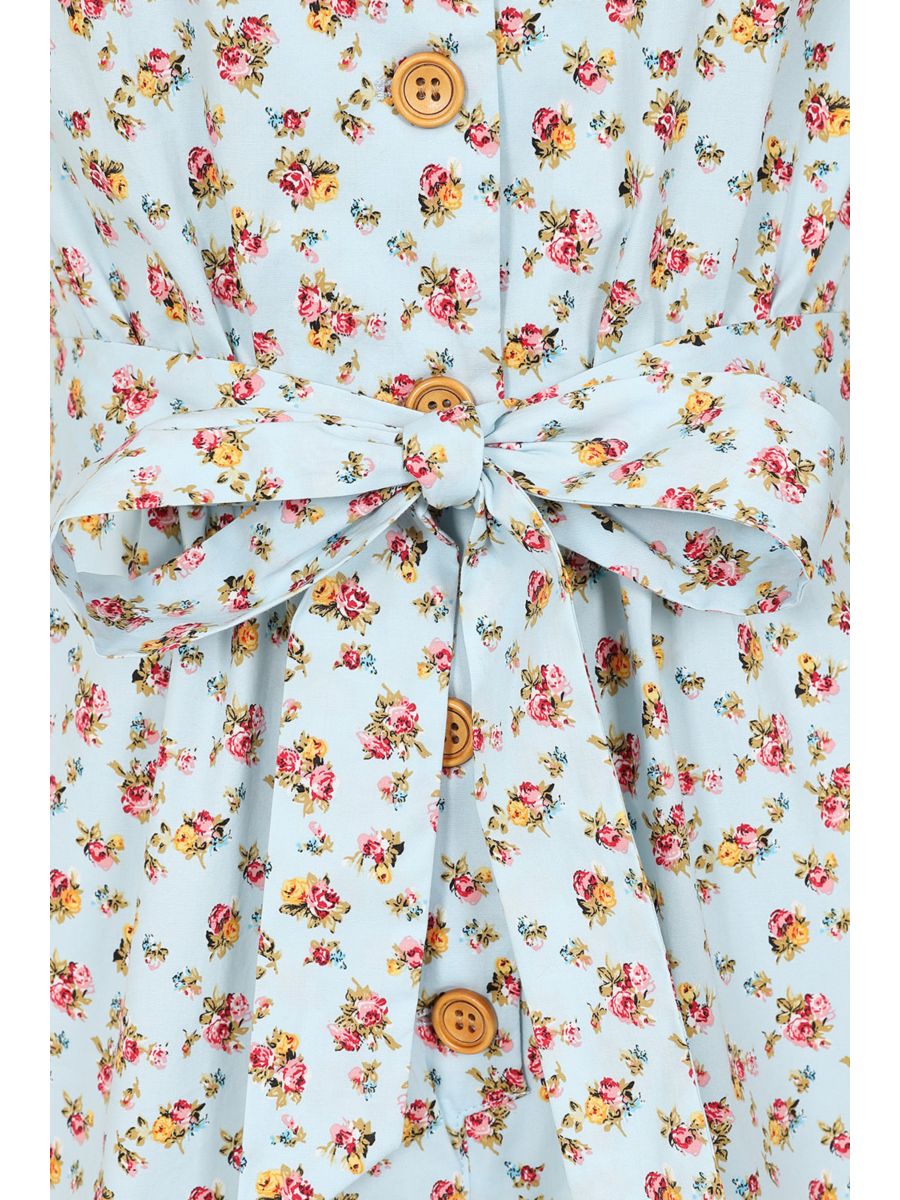 FLORA PLAYSUIT Blue
