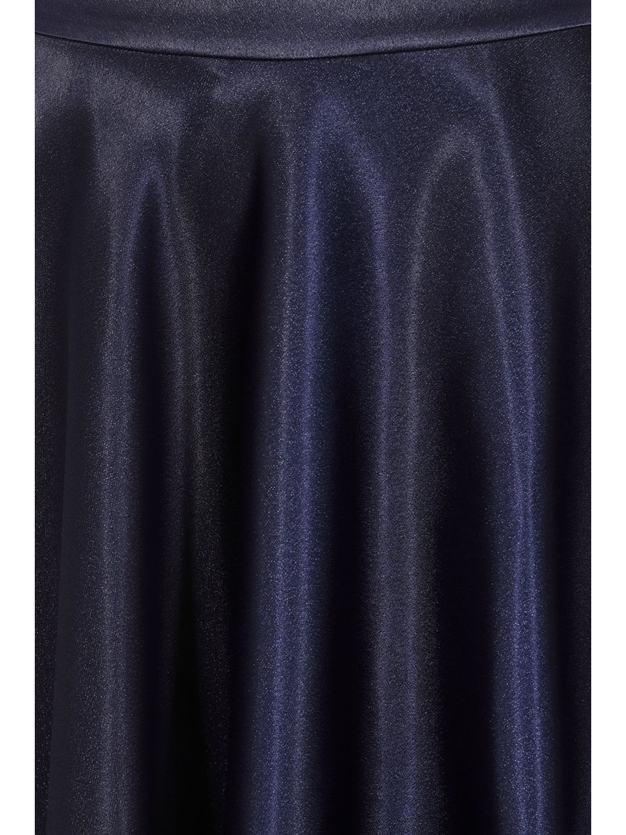 HAZEL SATIN SPARKLE SKIRT Navy