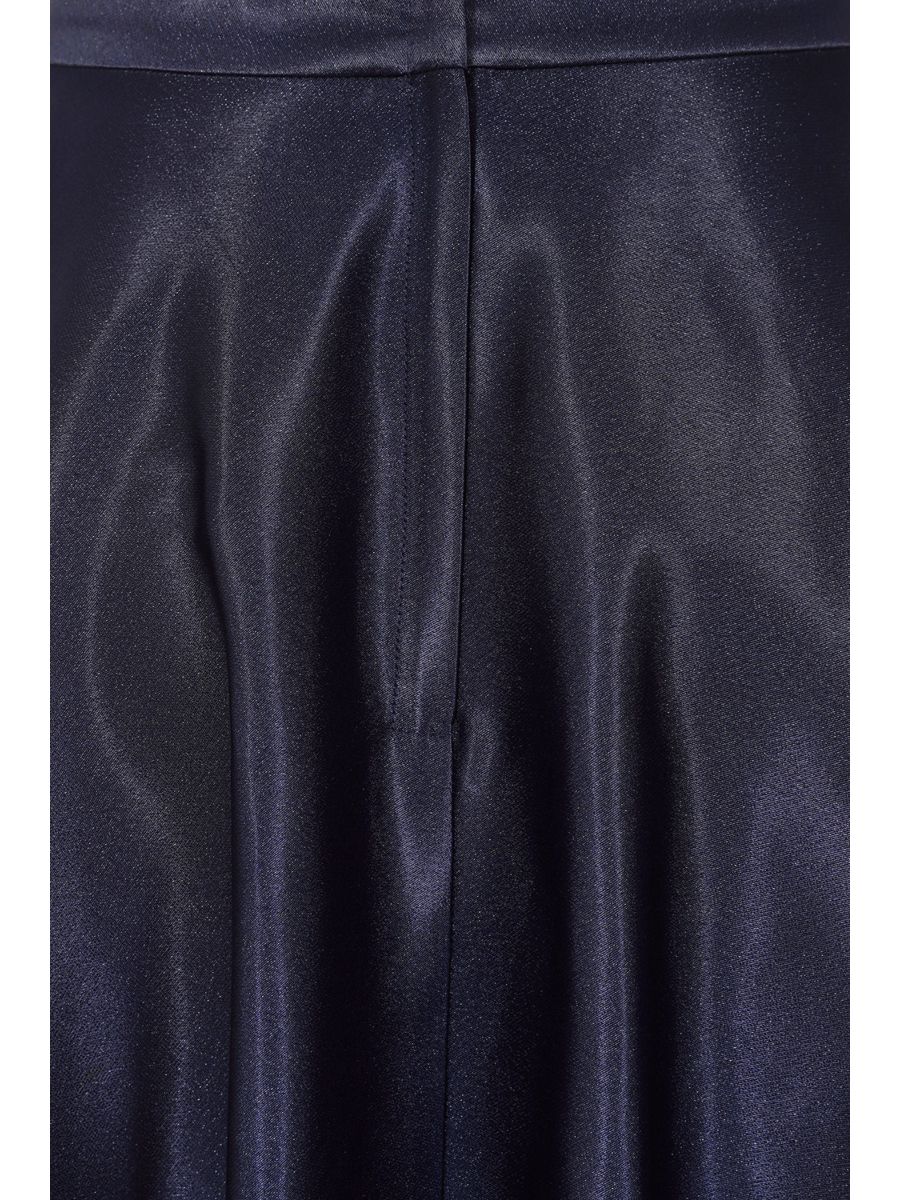 HAZEL SATIN SPARKLE SKIRT Navy