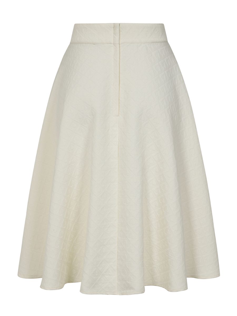 HEART SWING SKIRT OffWhite