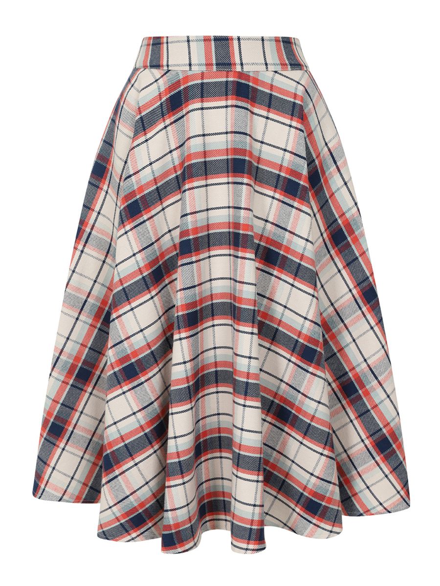 CARY BOAT CHECKS SKIRT Navy