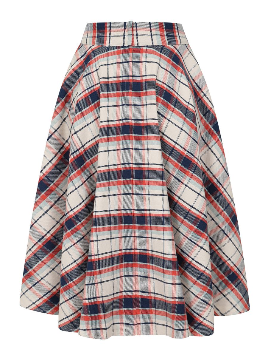 CARY BOAT CHECKS SKIRT Navy