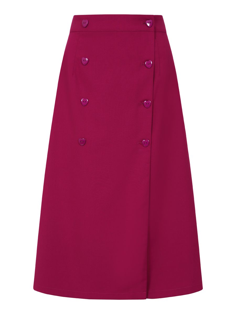 HANNA HEART SKIRT Magenta