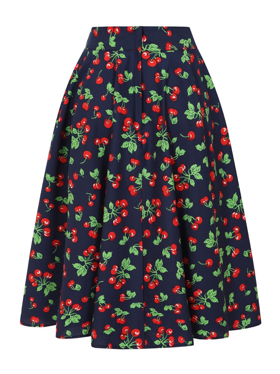 CARY CHERRY SWING SKIRT Navy
