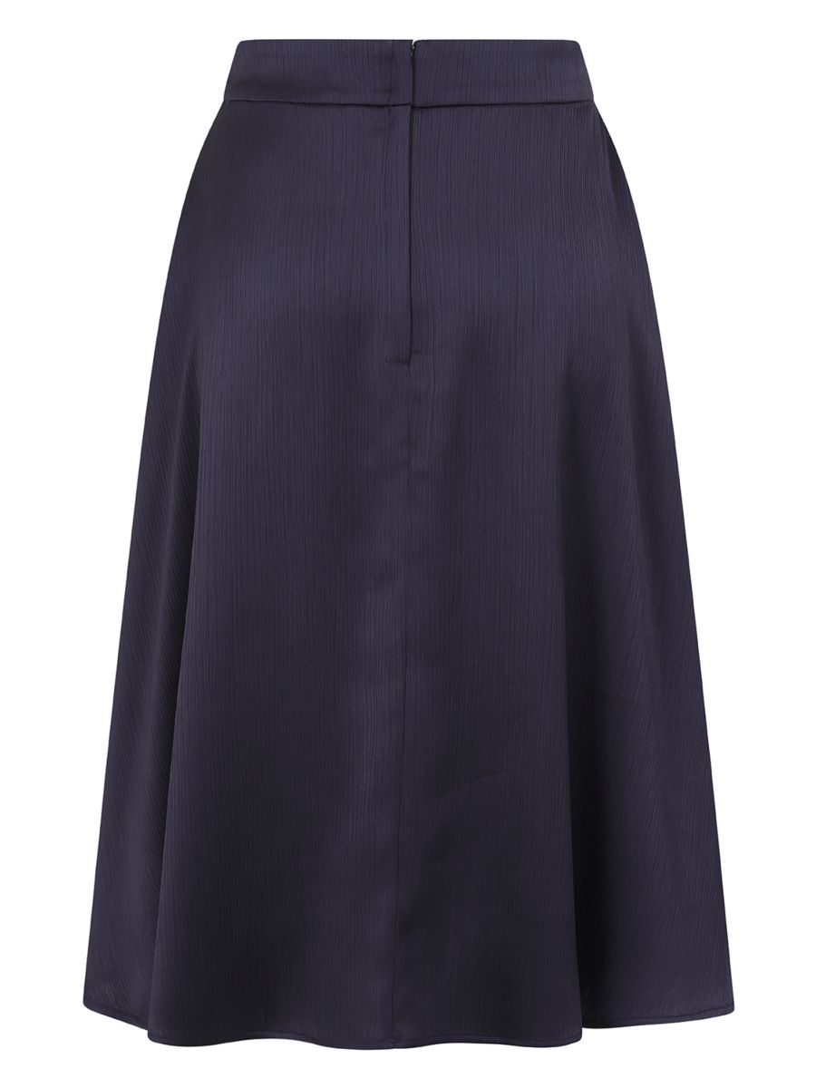 RITA SILKY SKIRT Navy