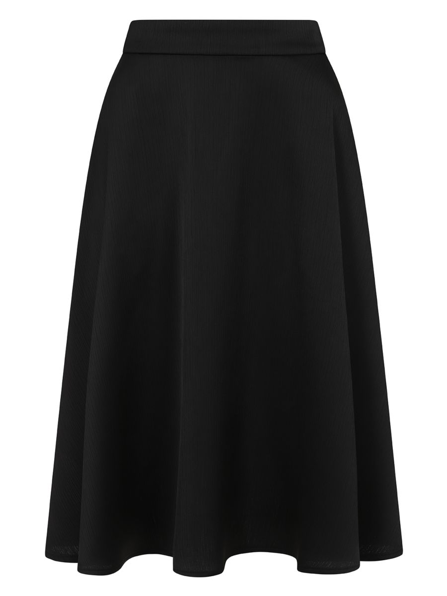 RITA SILKY SKIRT Black