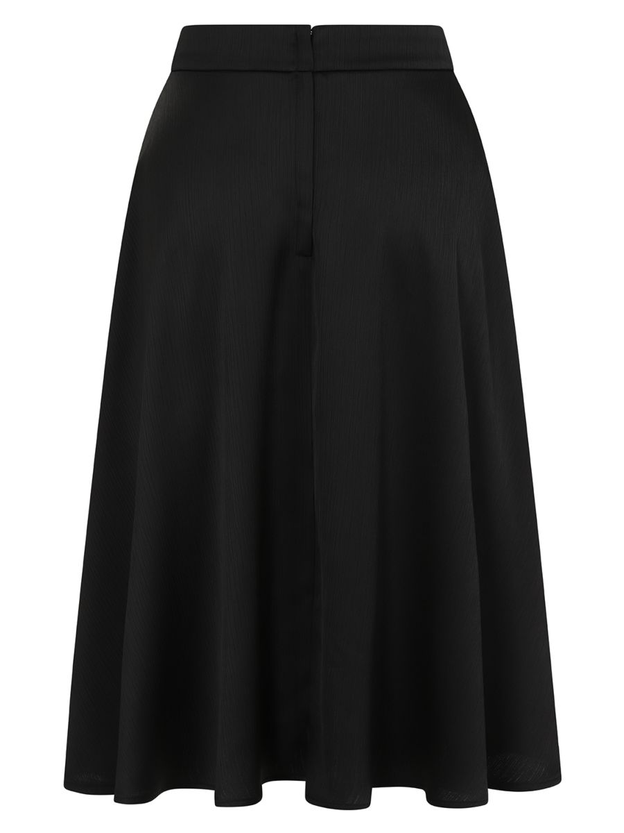 RITA SILKY SKIRT Black