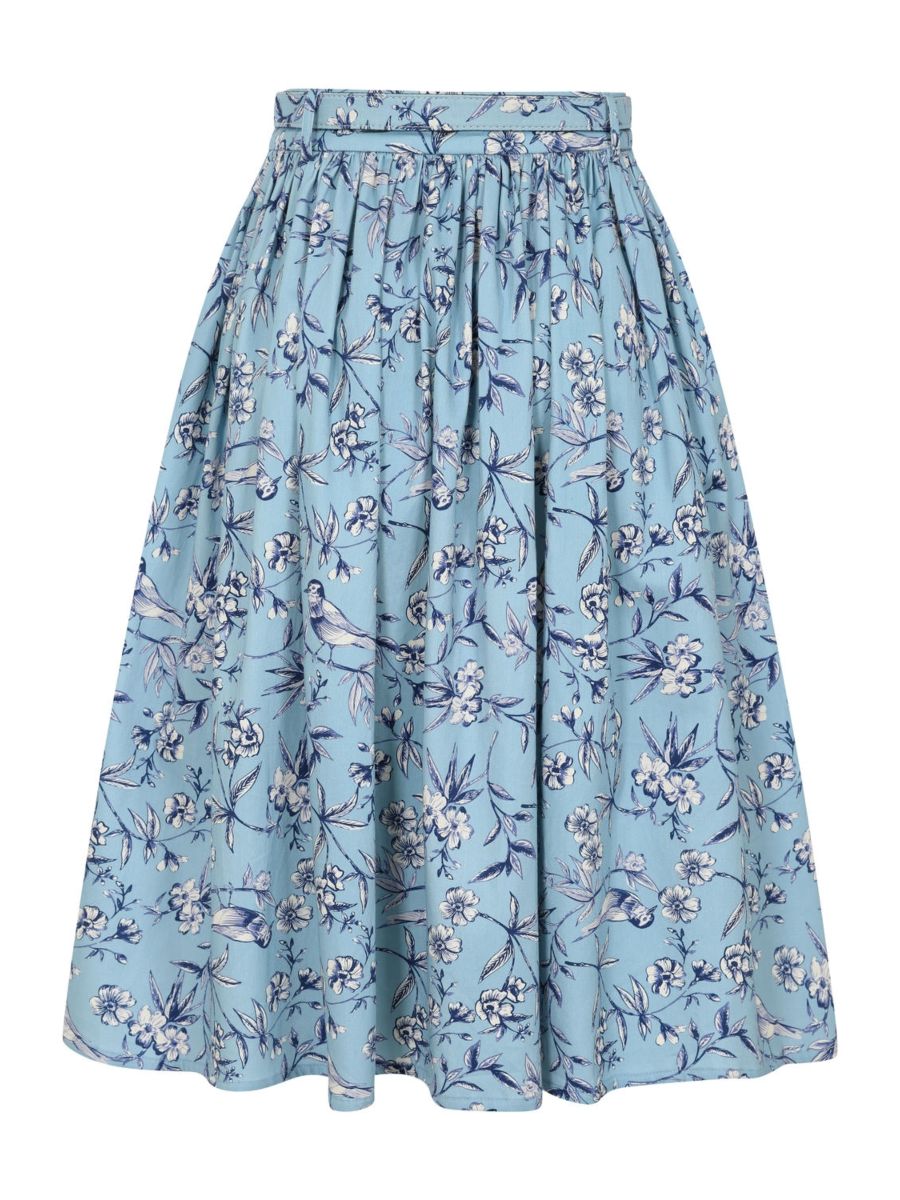 Mila toile swing skirt Light Blue