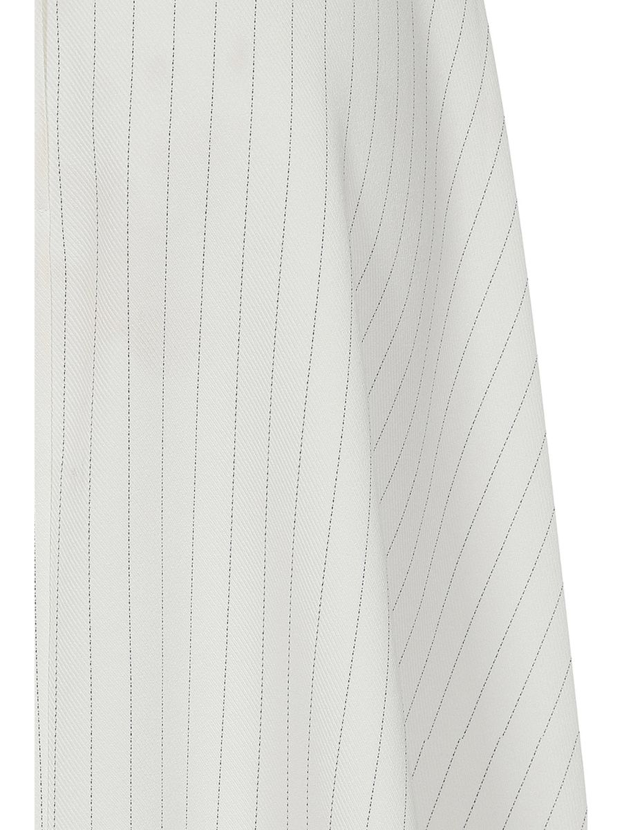 ANNIE MARINE STRIPE SKIRT White