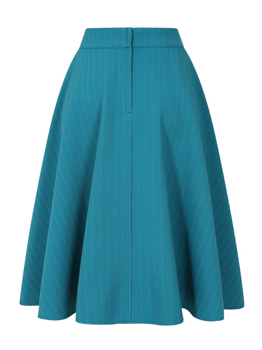 ANNIE MARINE STRIPE SKIRT Teal
