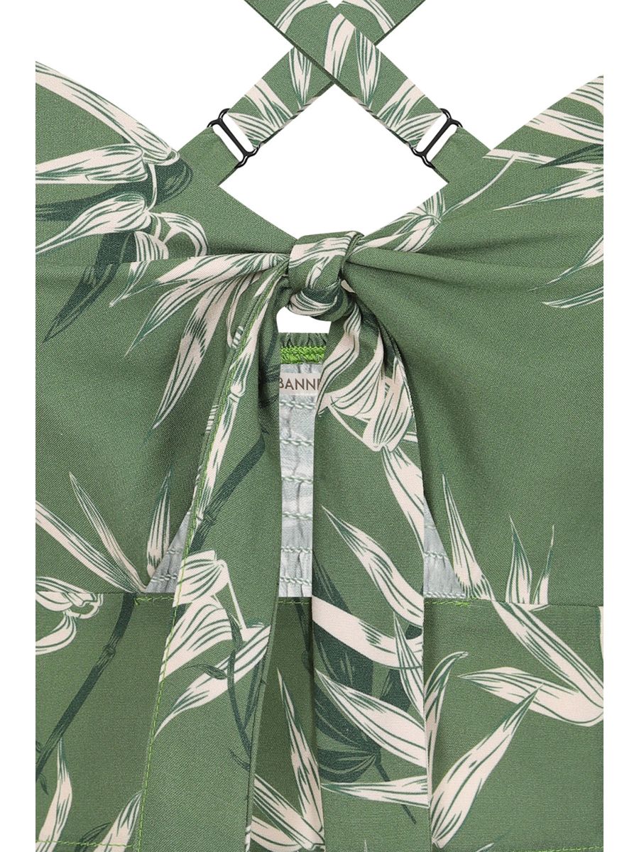 Aurora bamboo crop top Green