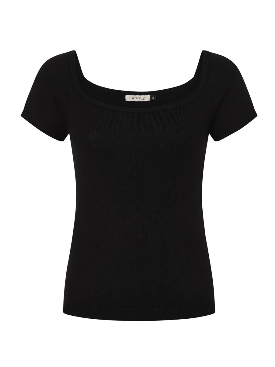 Ginny knitted top Black