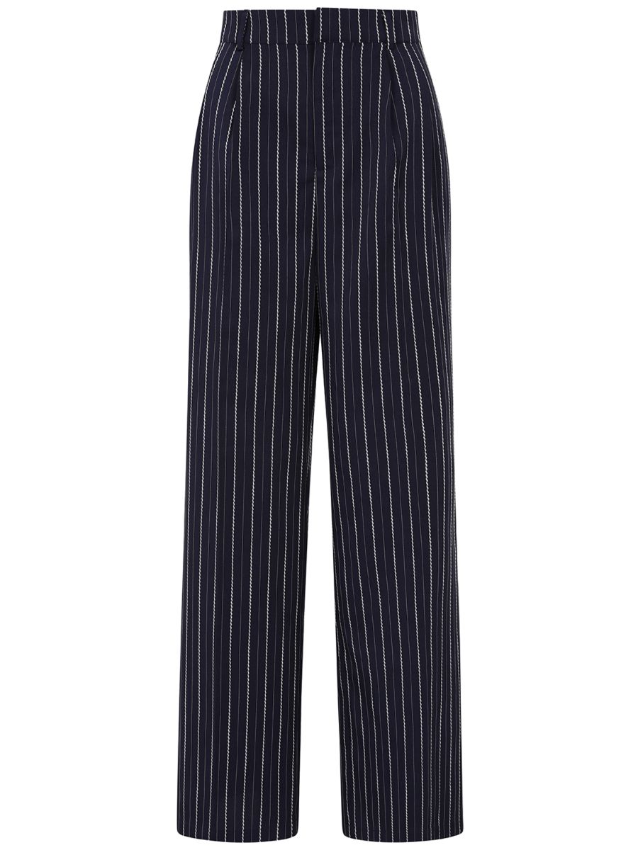 MARTHA SAIL STRIPE TROUSER Navy