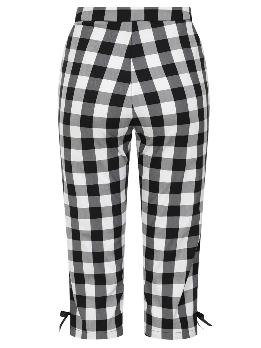 Esme gingham capri Black/White