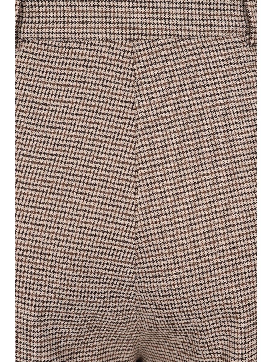 Eliza houndstooth trousers Brown