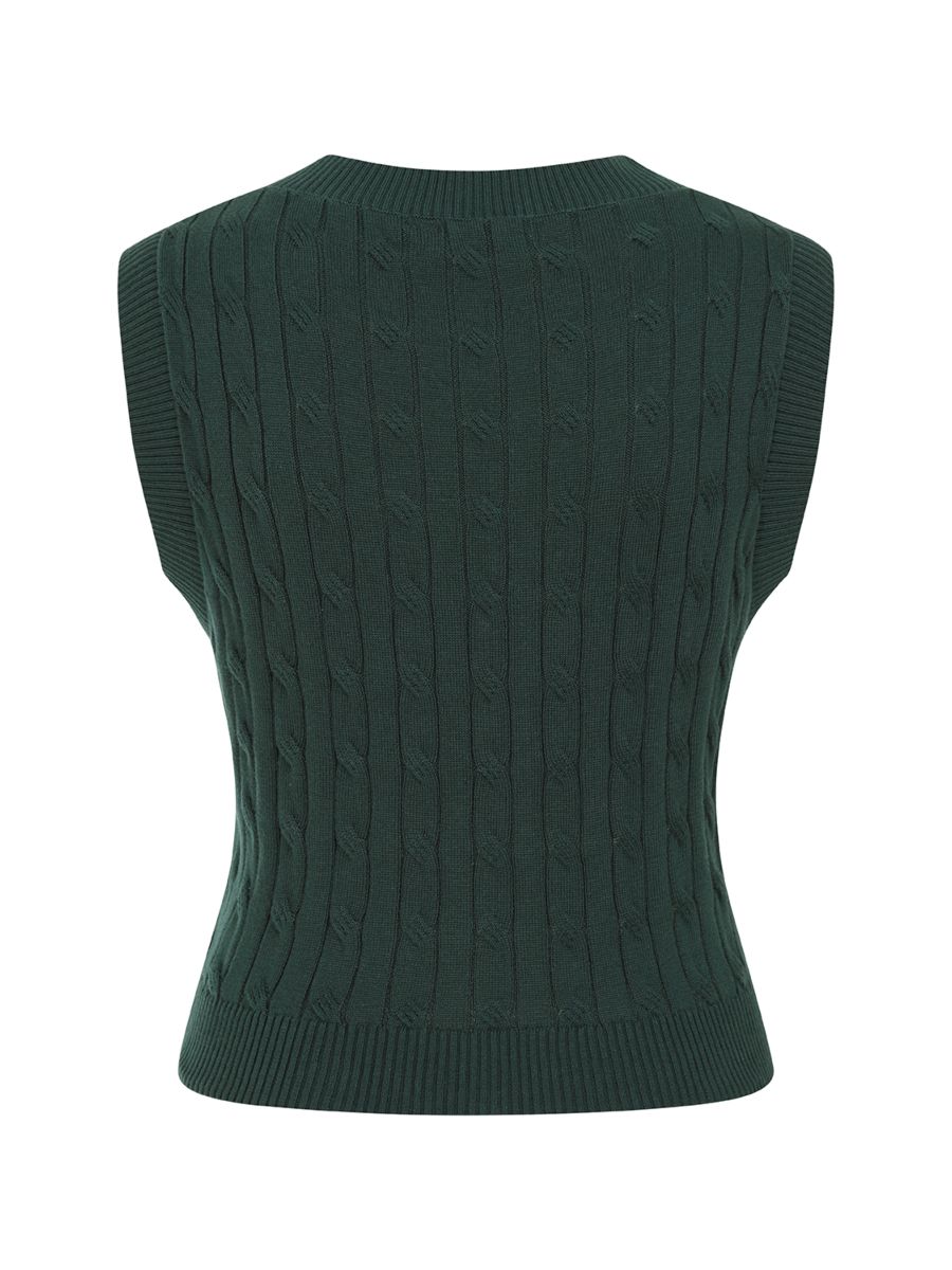 Olive waistcoat Green
