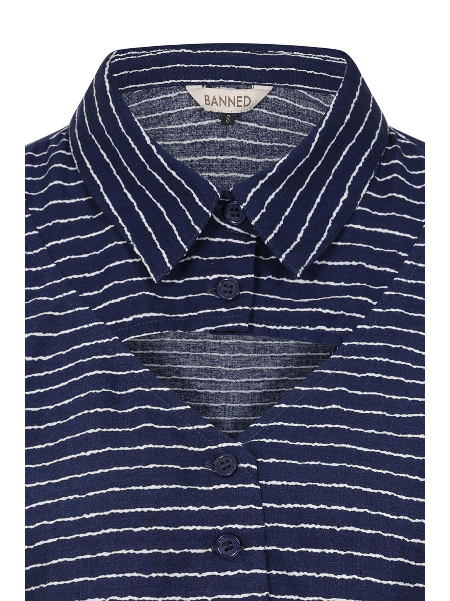 PEGGY BLOUSE Navy