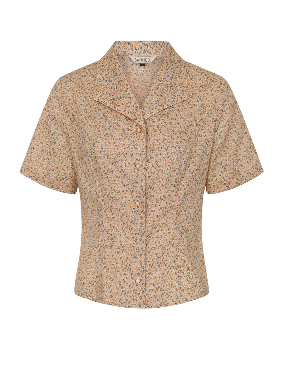 GLORIA WILD FLOWER BLOUSE Yellow