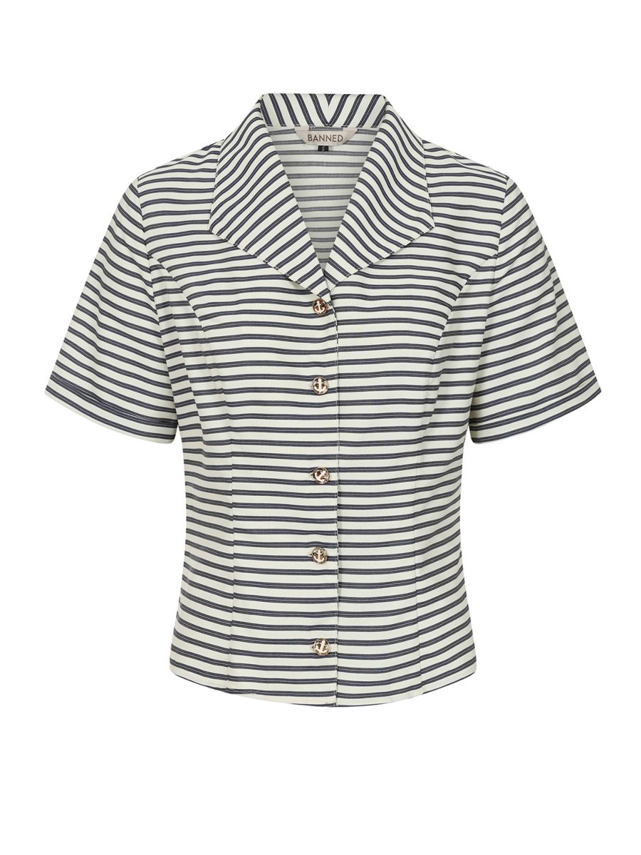 GLORIA SEA BLOUSE Navy