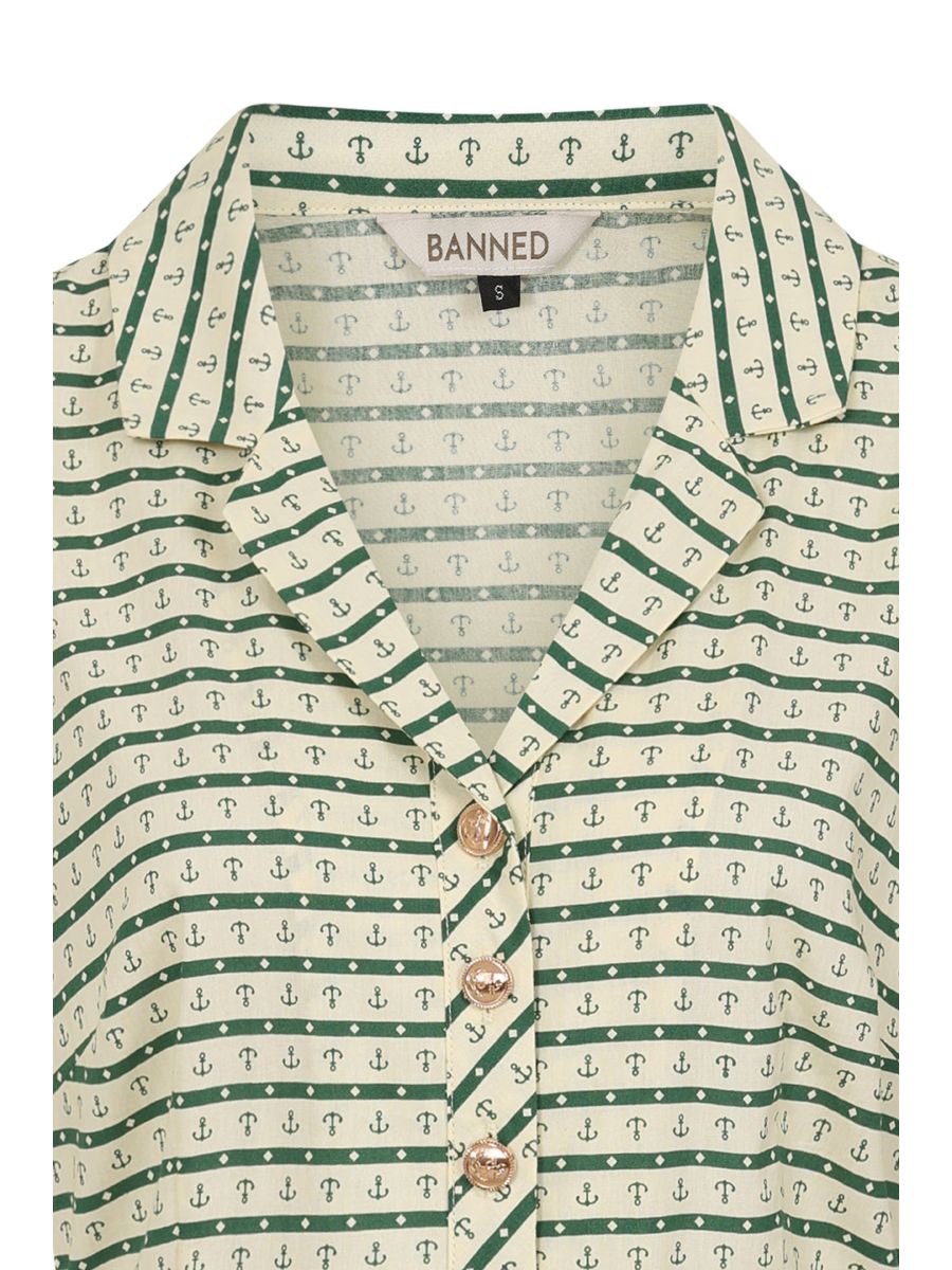 BELLA ANCHOR AHEAD DRESS Green