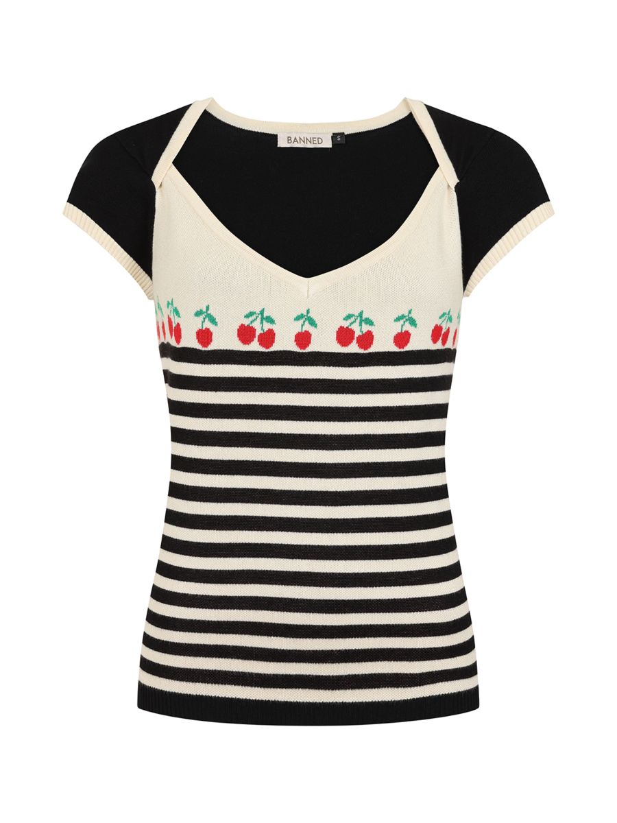 JOSIE CHERRIES JUMPER Black
