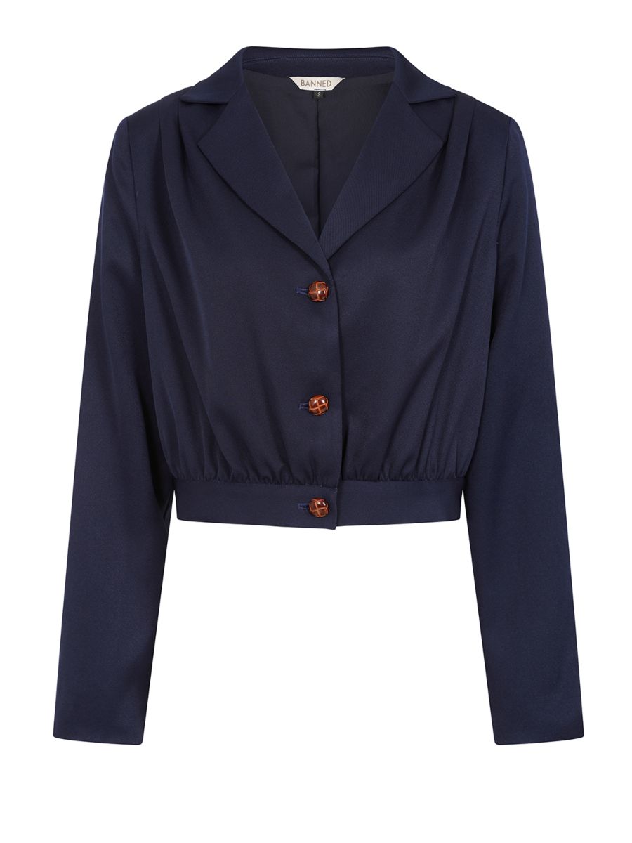 Robyn plain jacket Blue
