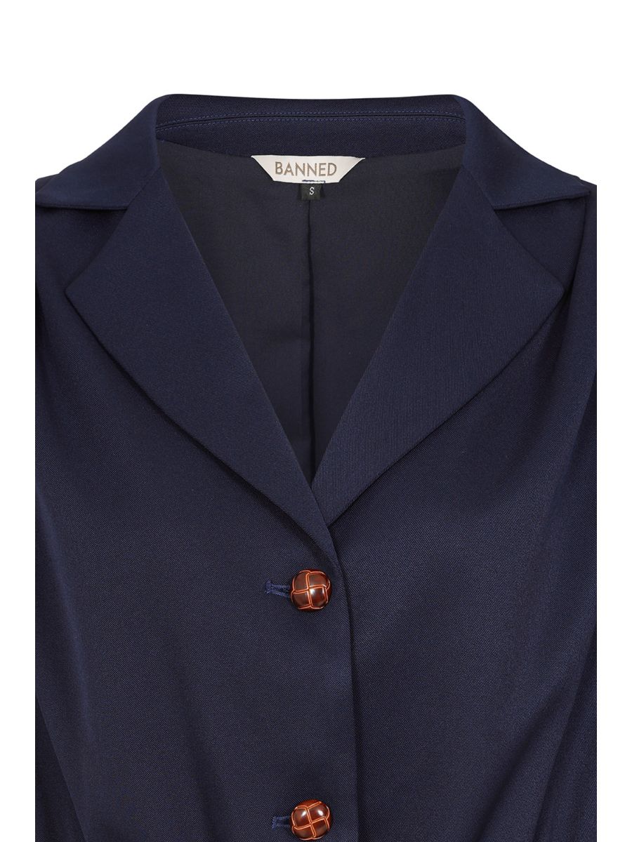 Robyn plain jacket Blue