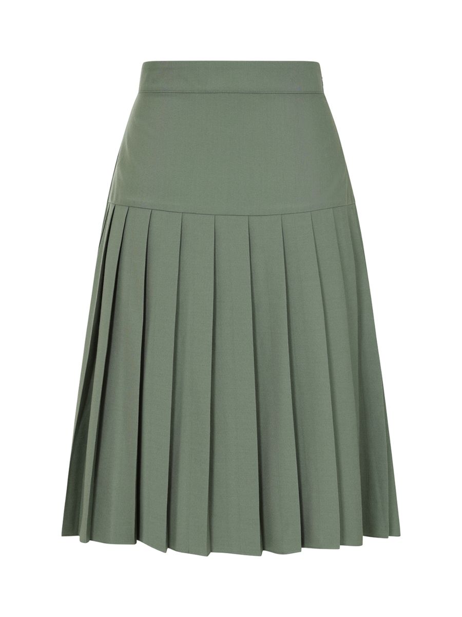 SPENCER PLEAT SKIRT Green
