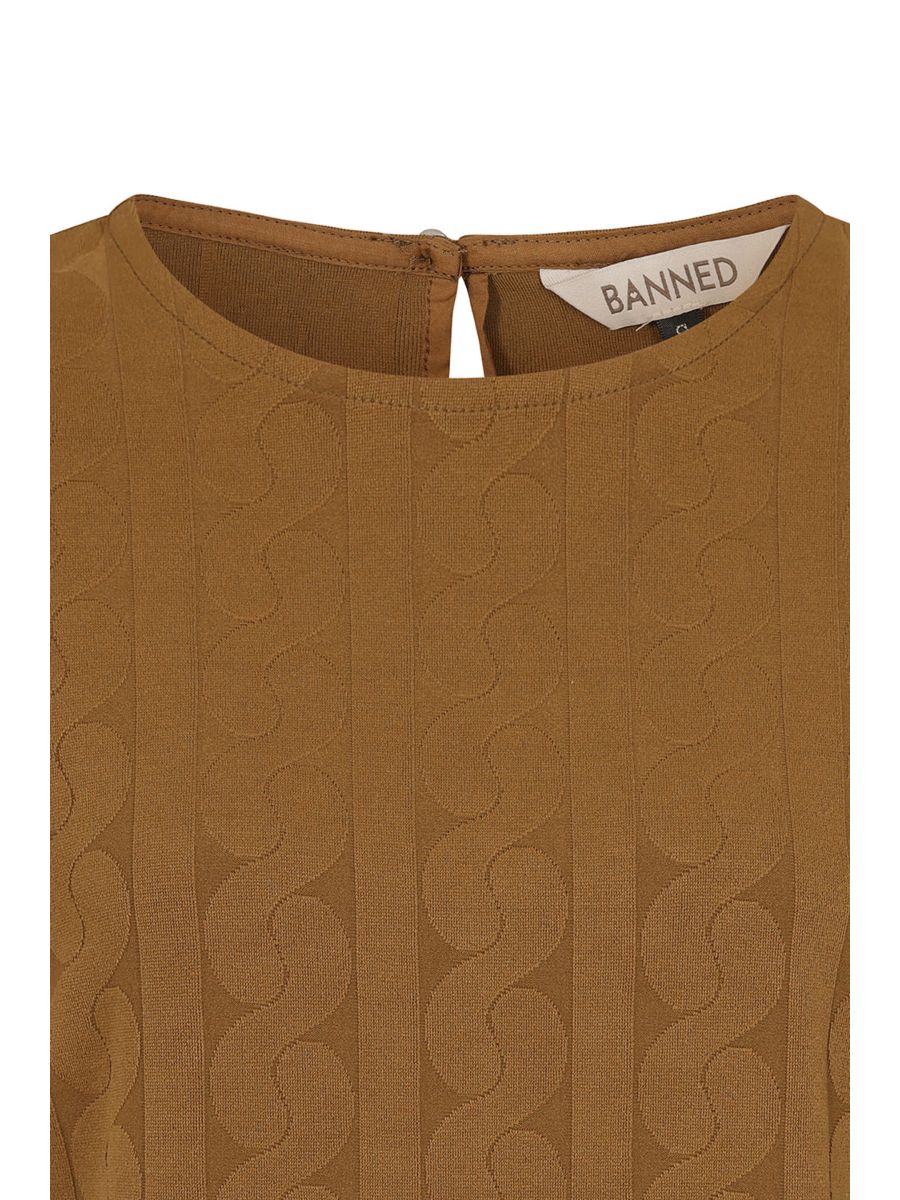 MAISE SEA WAVES TOP Brown
