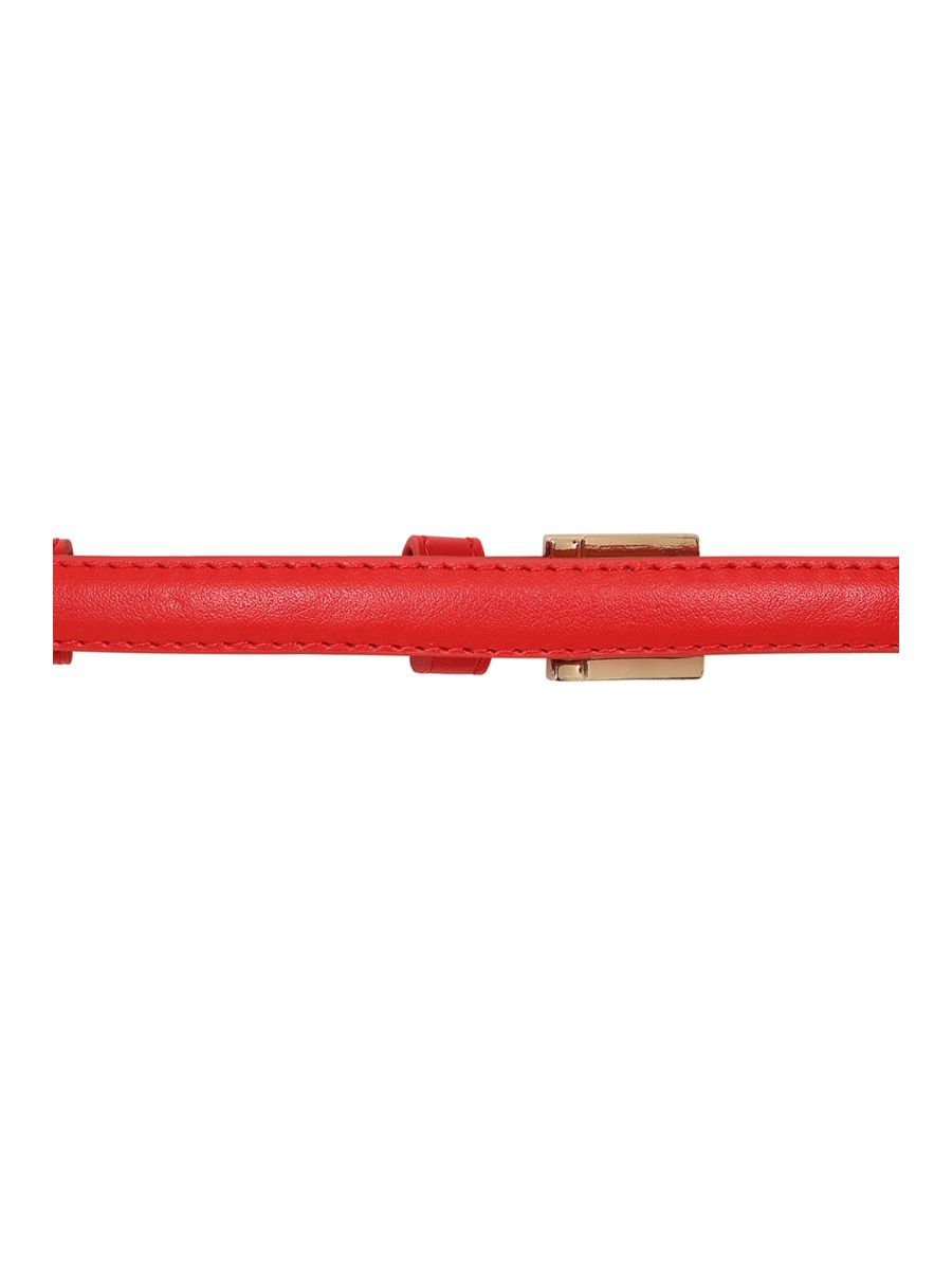BANNED Kate Belt   Classic Retro Slim Belt with Buckle Closure Red