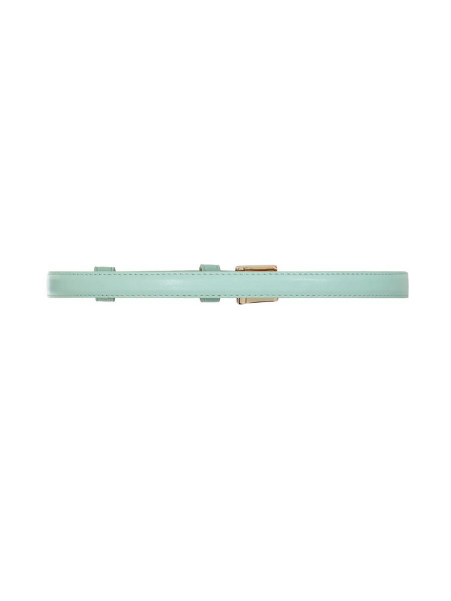 BANNED Kate Belt   Classic Retro Slim Belt with Buckle Closure Mint