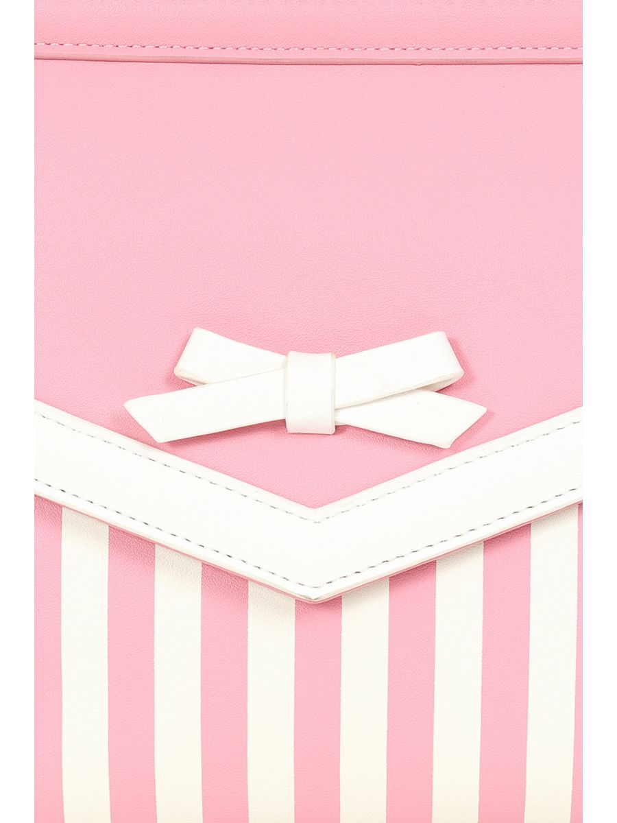 BANNED Ravello Nautical Stripe Handbag | 1940s-Inspired Maritime Style-Pink-One Size