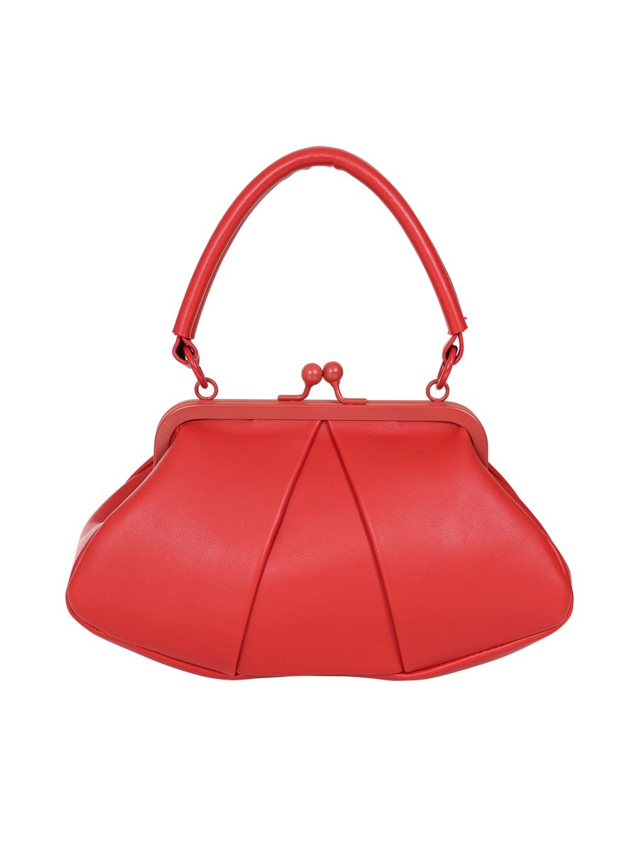 BANNED Shirley Trapeze Handbag | 1940s-Inspired Vintage Style-Red-One Size