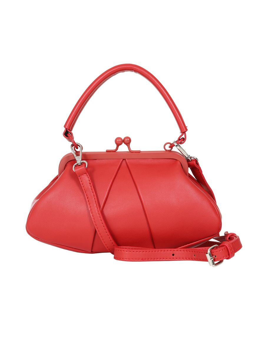 BANNED Shirley Trapeze Handbag | 1940s-Inspired Vintage Style-Red-One Size