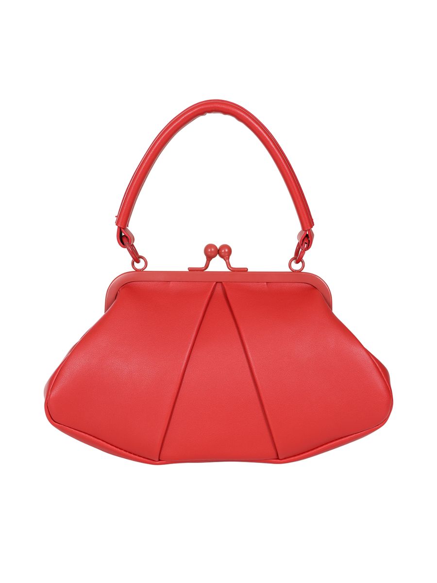 BANNED Shirley Trapeze Handbag | 1940s-Inspired Vintage Style-Red-One Size