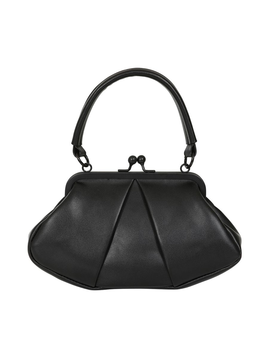 BANNED Shirley Trapeze Handbag | 1940s-Inspired Vintage Style-Black-One Size