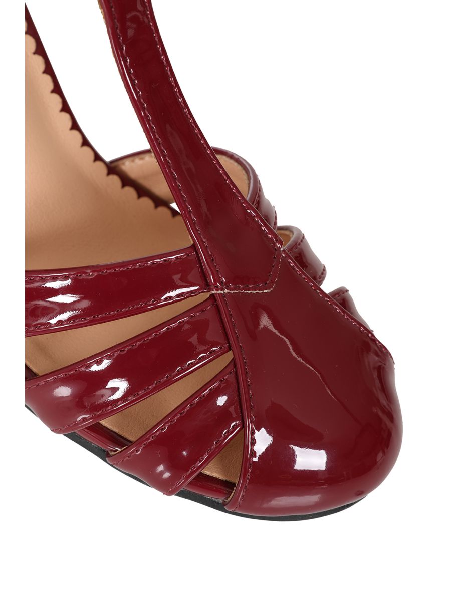 DANCE ME TO THE STARS DRAGONFLY HEELS Burgundy