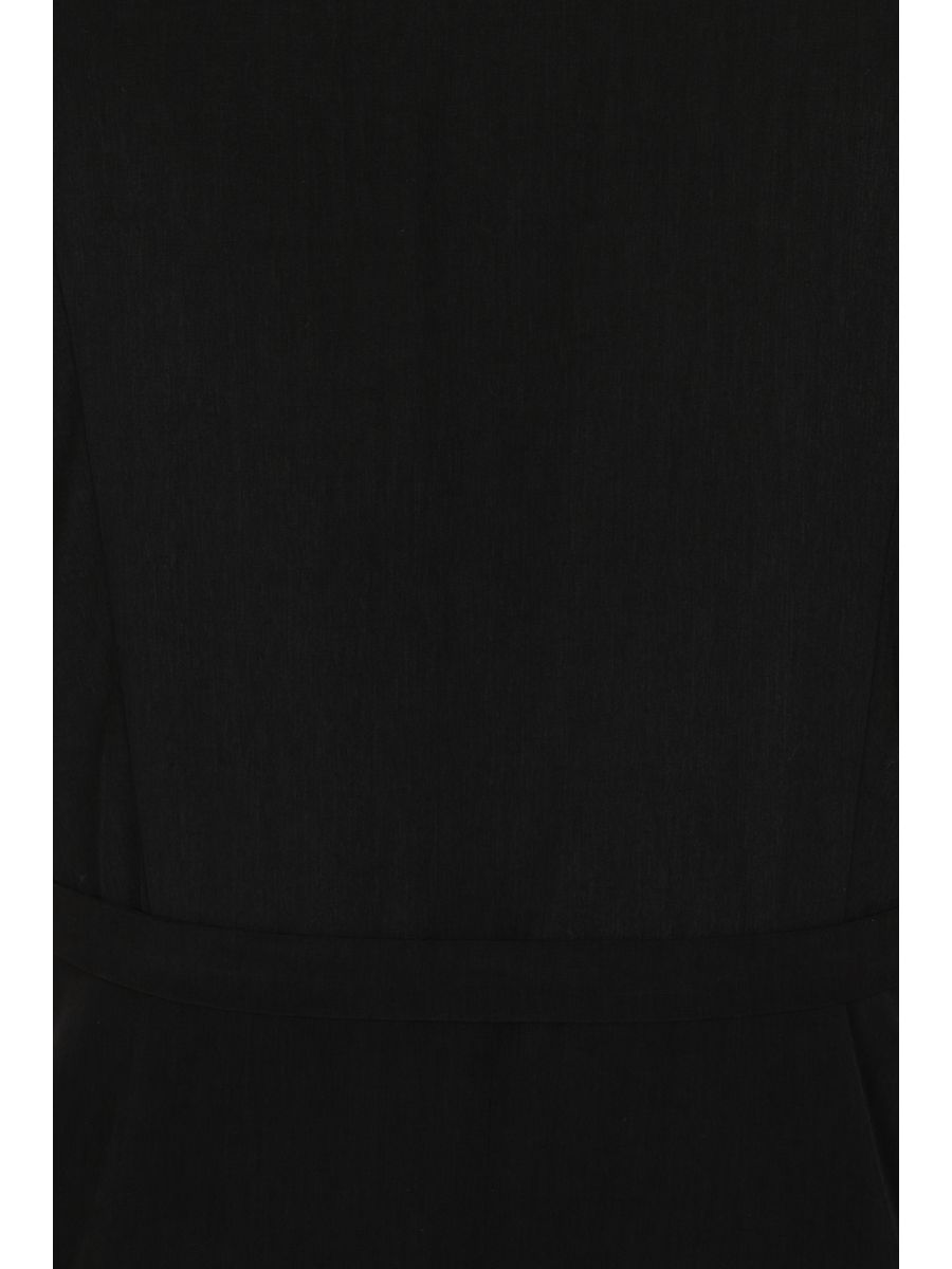 Carol wrap midi dress Black