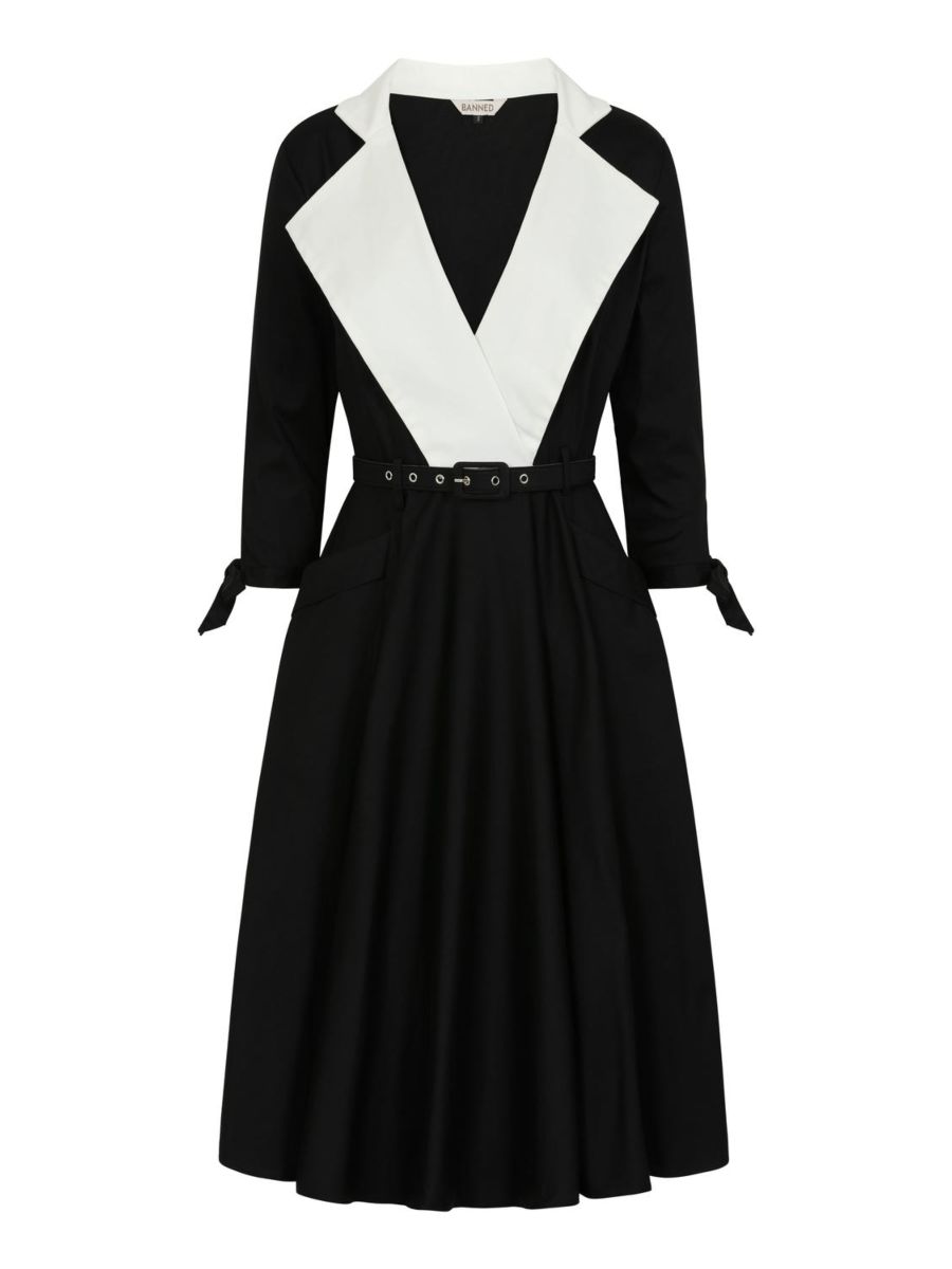 Olive swing dress Black