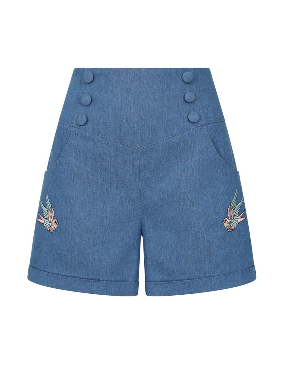 MILLIE SWALLOWS SHORTS Denim