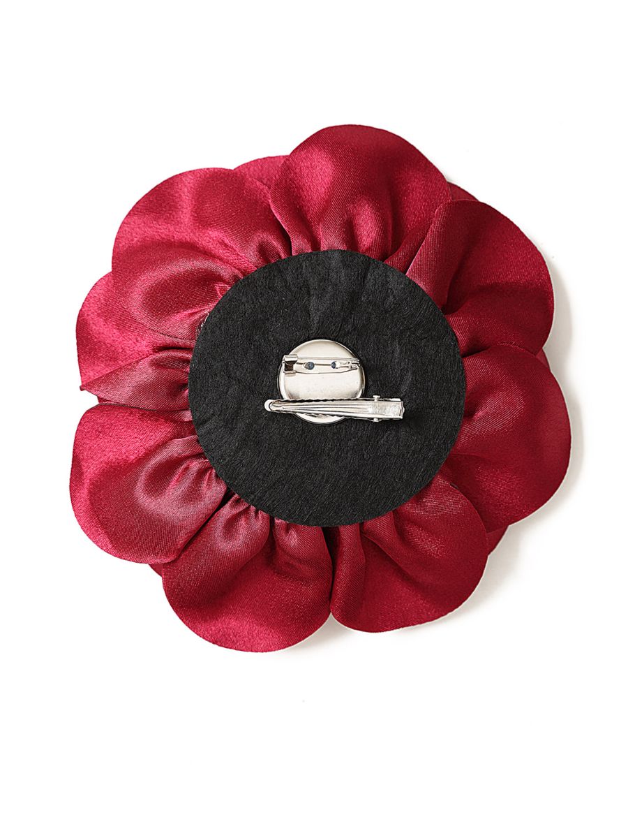 Burgundy ROMANTIC BLOOM BROOCH