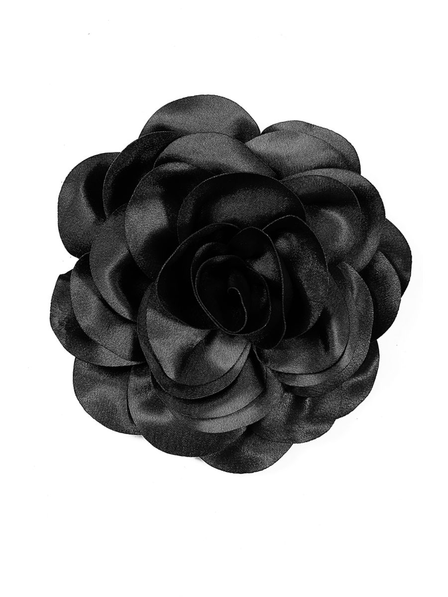 Black ROMANTIC BLOOM BROOCH