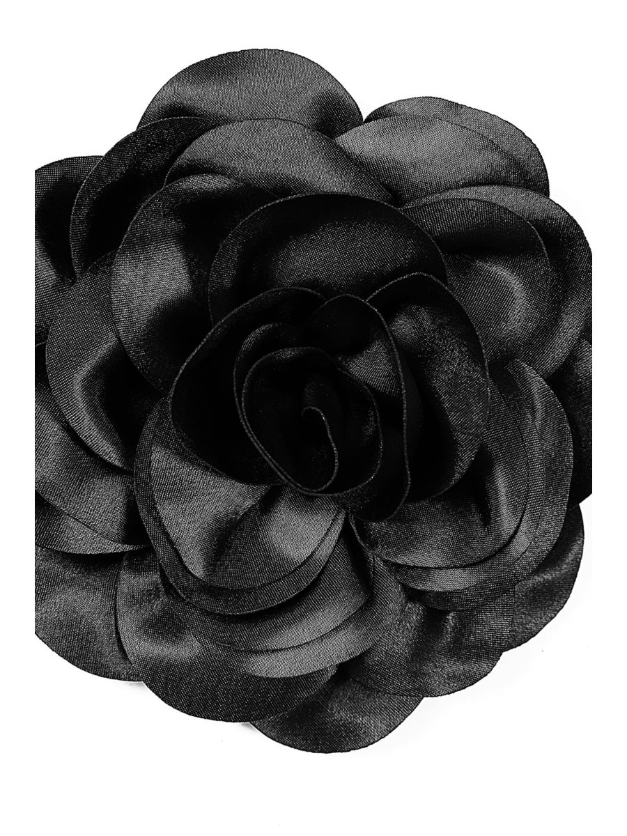 Black ROMANTIC BLOOM BROOCH