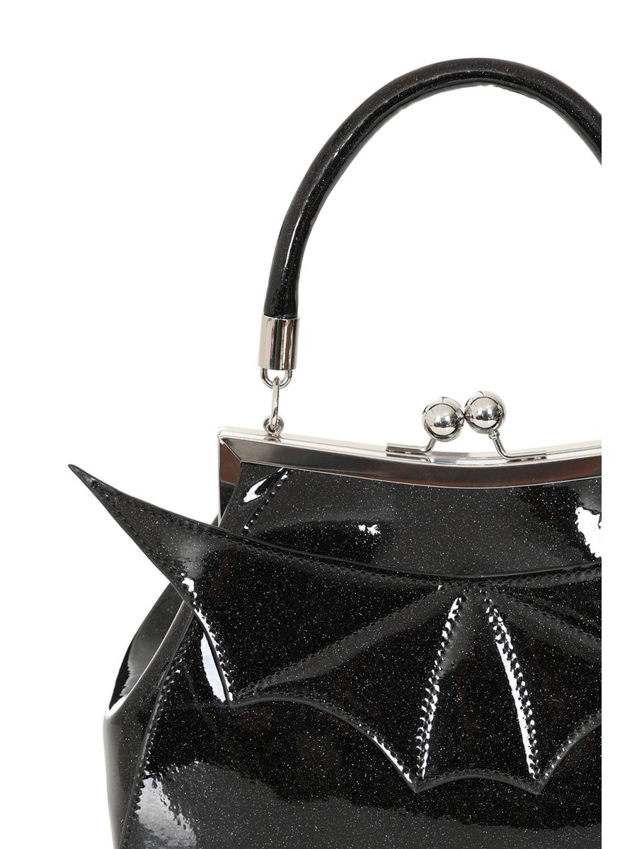 Black ELVIRA SHIMMER HANDBAG