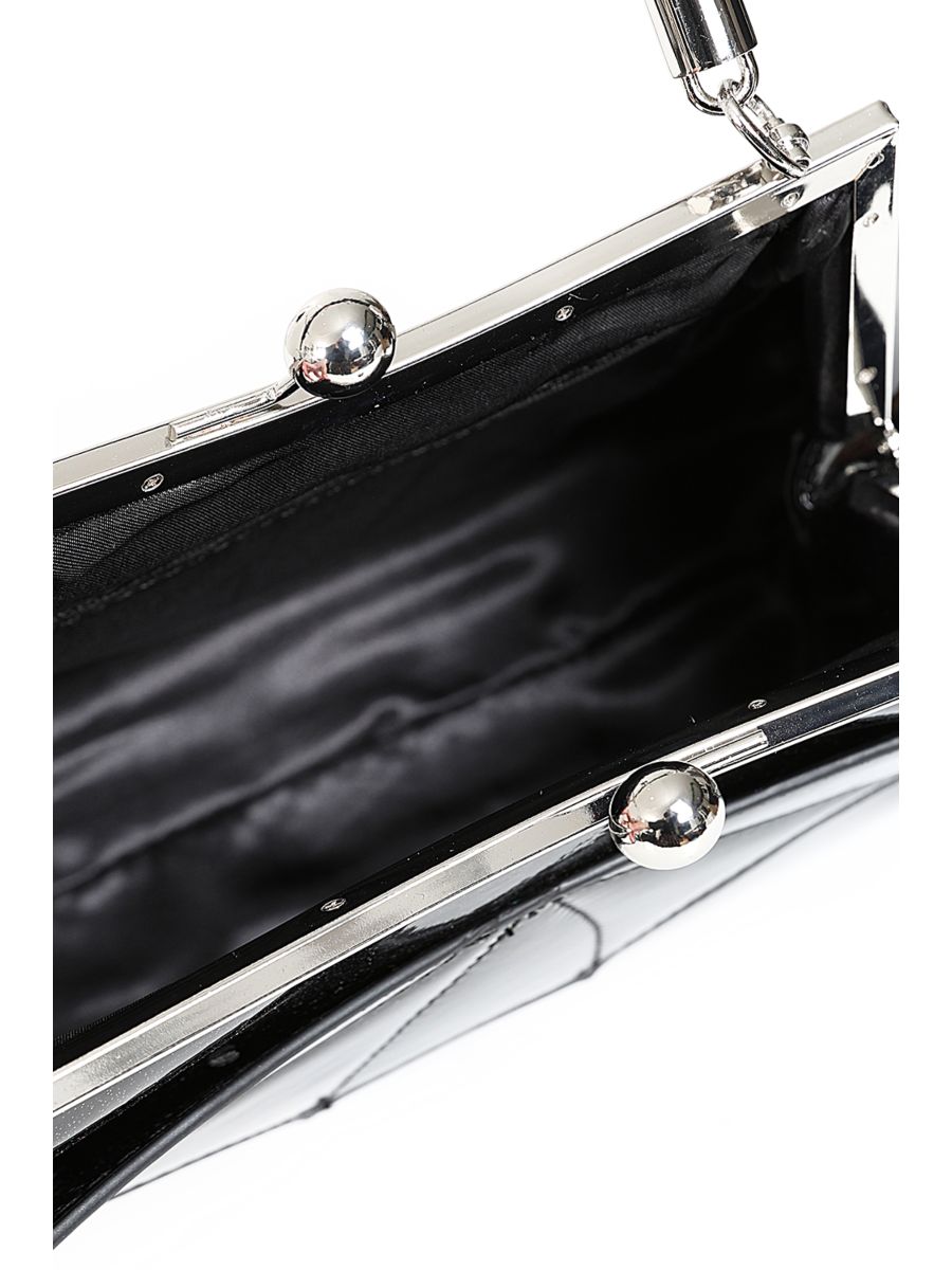 Black ELVIRA SHIMMER HANDBAG