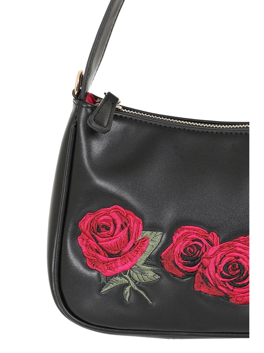 Black ROSE GARDEN HANDBAG