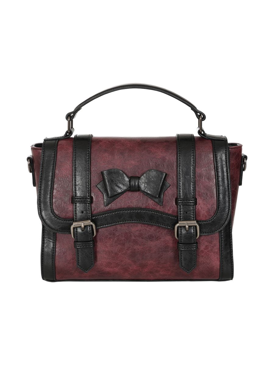 Burgundy VINTAGE VOYAGER HANDBAG