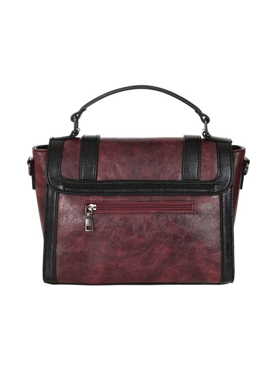 Burgundy VINTAGE VOYAGER HANDBAG